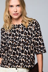 Majestic Filatures Organic Cotton Leopard s/s Crew