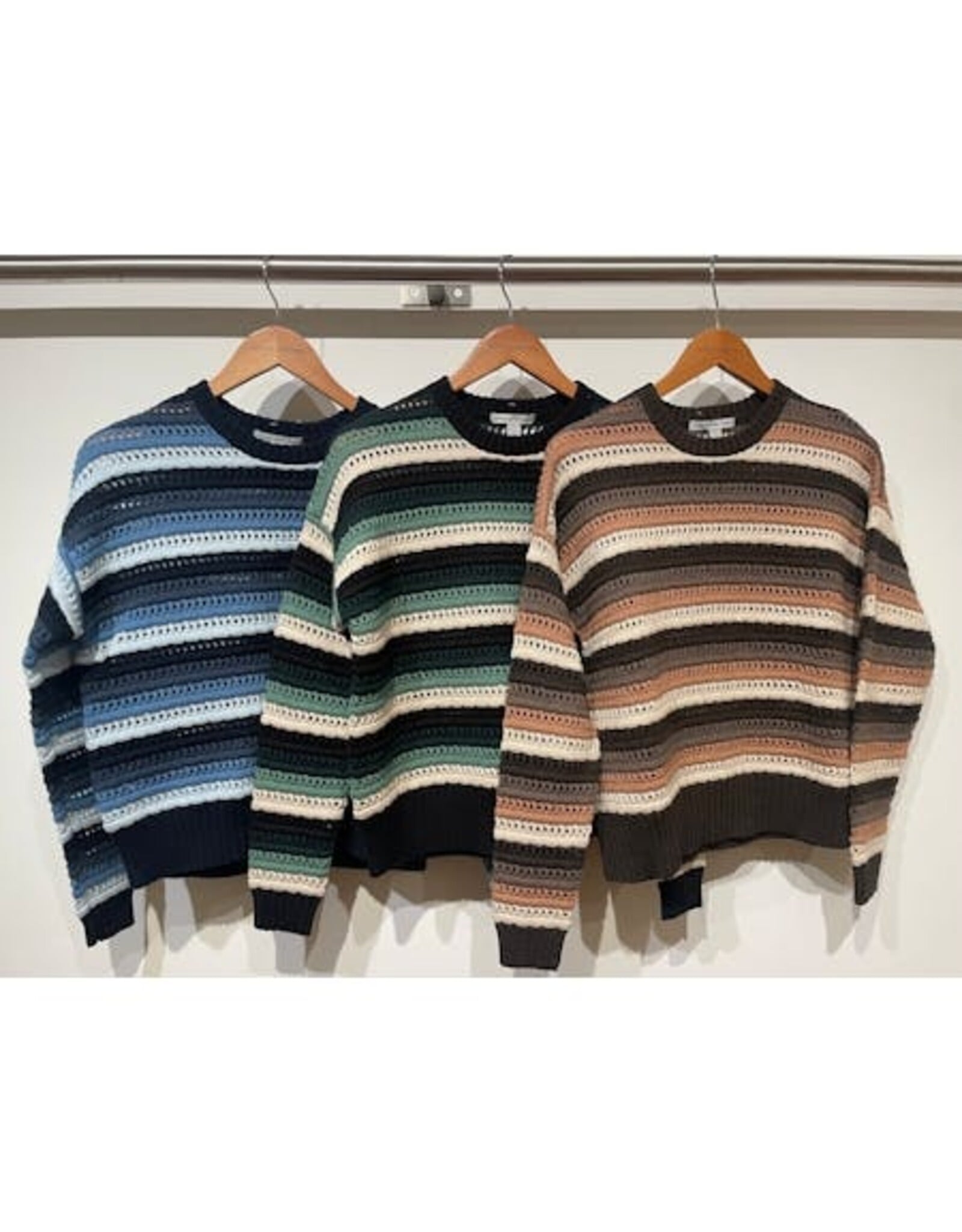 Autumn Cashmere Stripe Crew