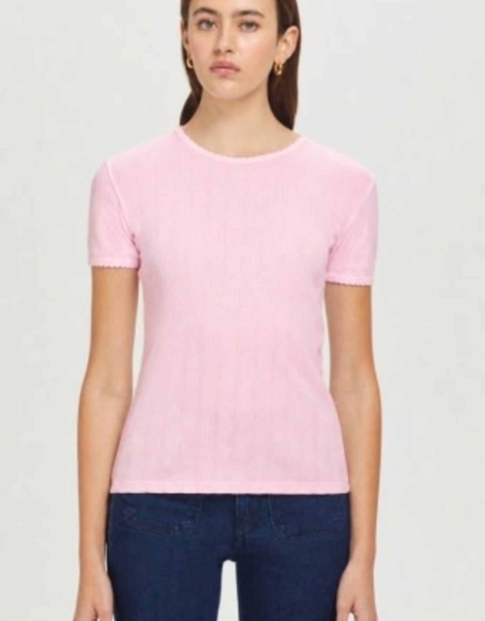 Goldie tees S/S POINTELLE TEE