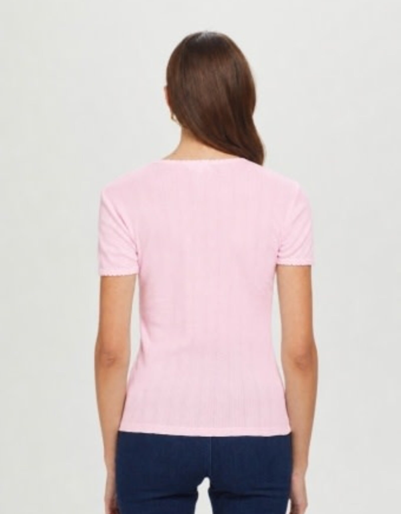 Goldie tees S/S POINTELLE TEE