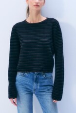 White + Warren Cashmere Striped Sweater