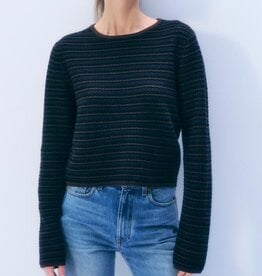 White + Warren Cashmere Striped Sweater