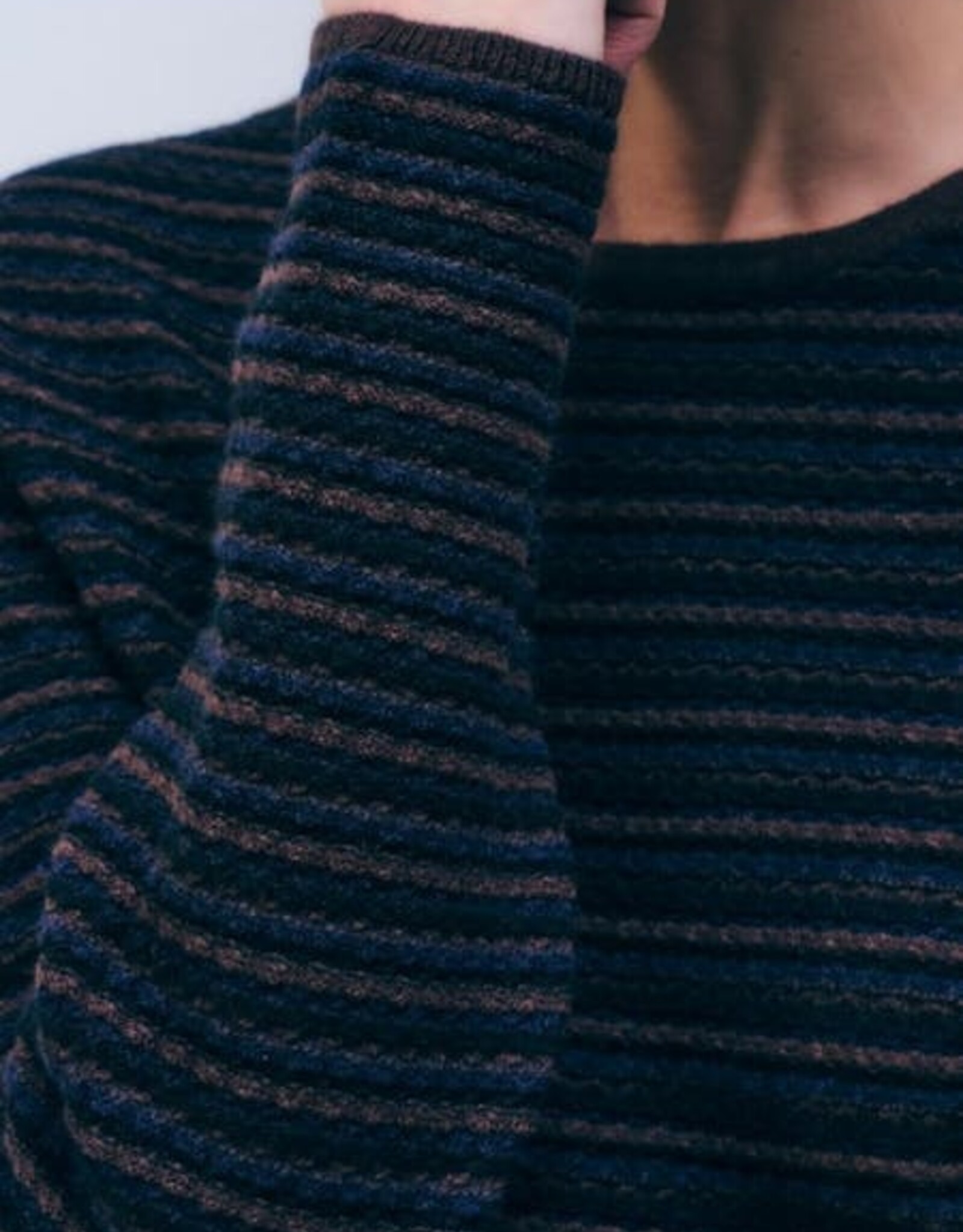 White + Warren Cashmere Striped Sweater