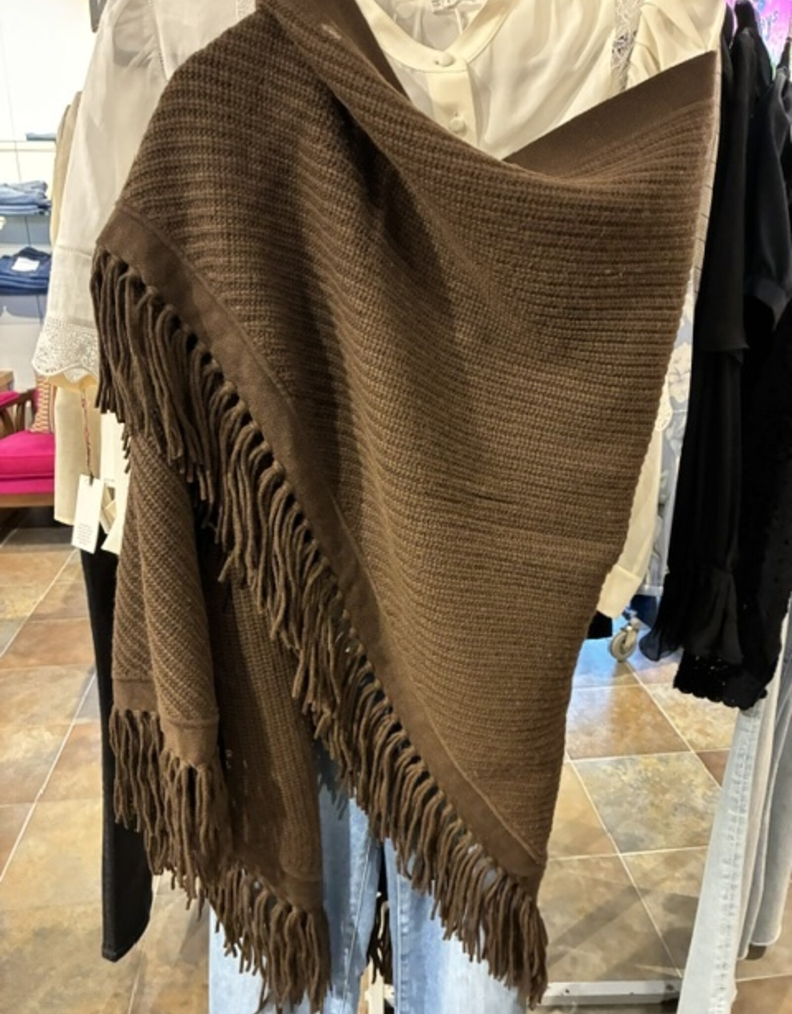 REPEAT CASHMERE Large Fringe SCARF