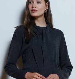 Autumn Cashmere Tie NeckCrew