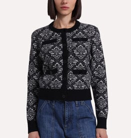MINNIE ROSE Damask Jacquard Cardi