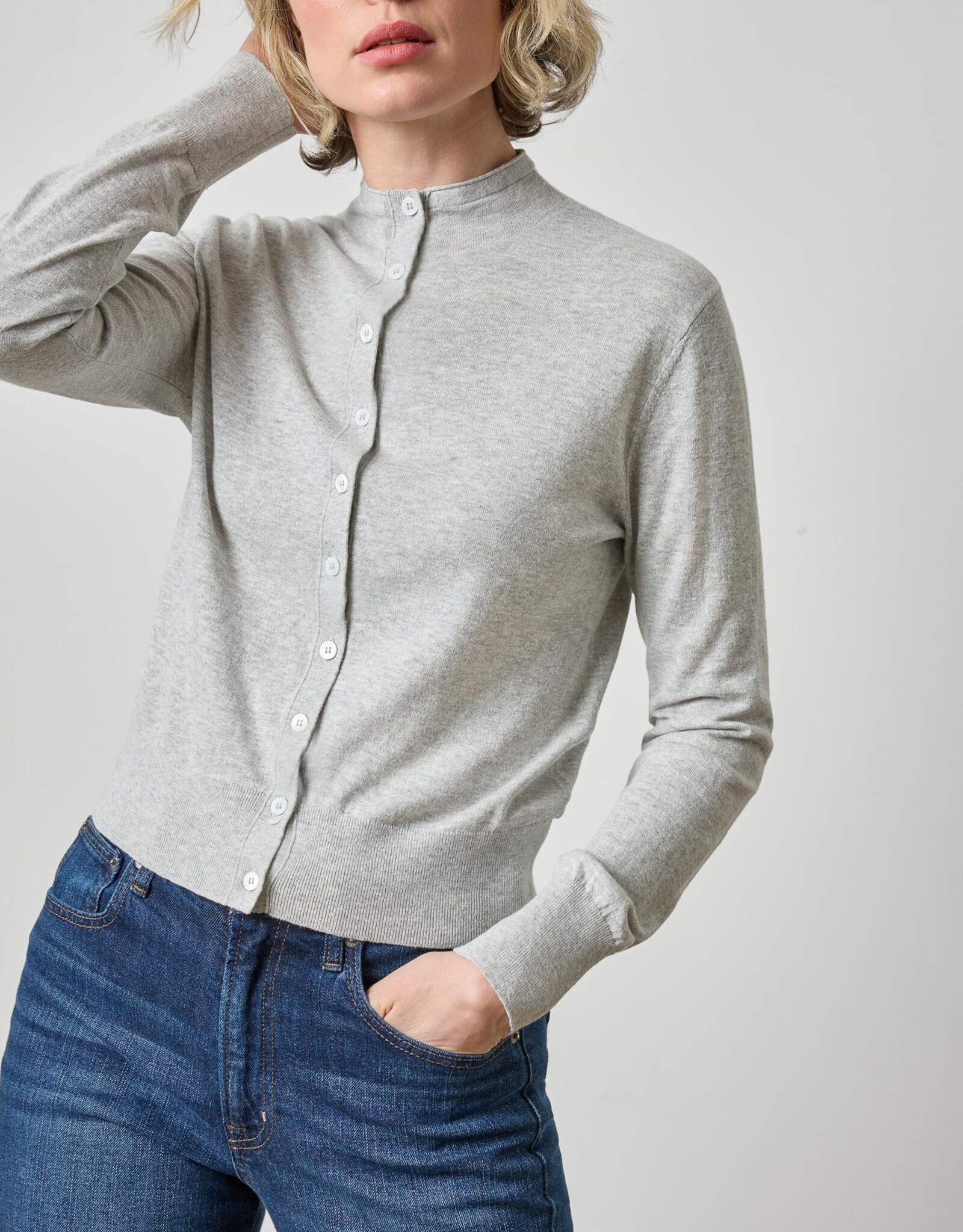 Lilla P Funnel Neck Cardi PA3488