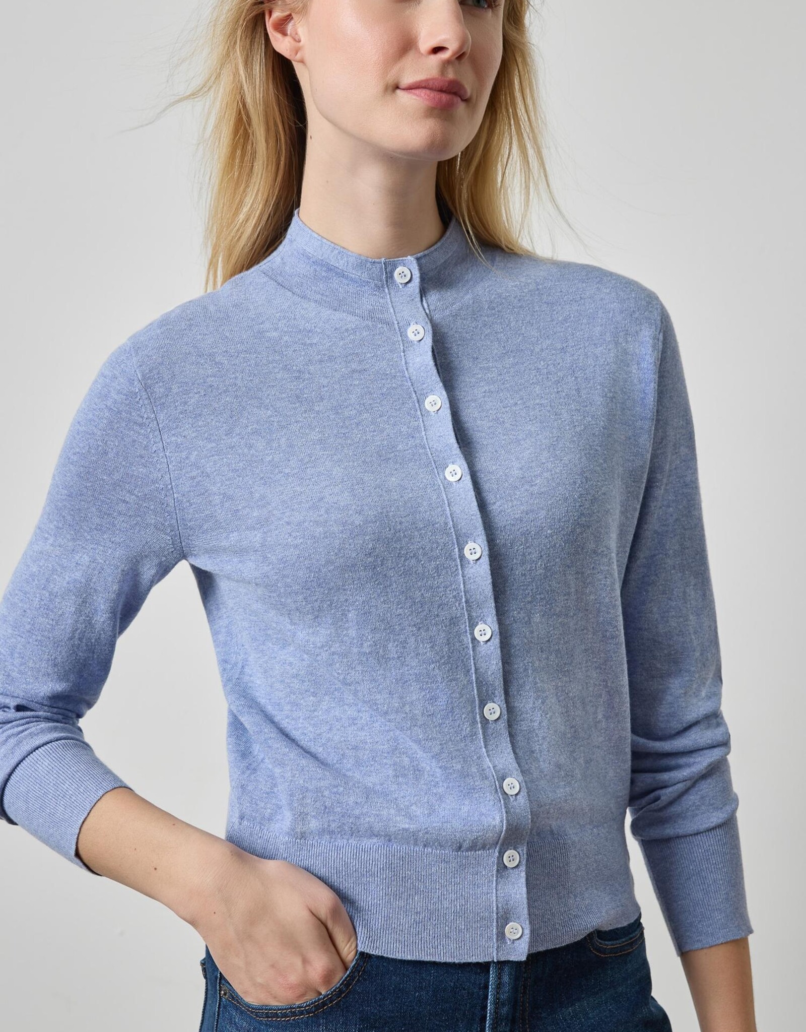 Lilla P Funnel Neck Cardi PA3488