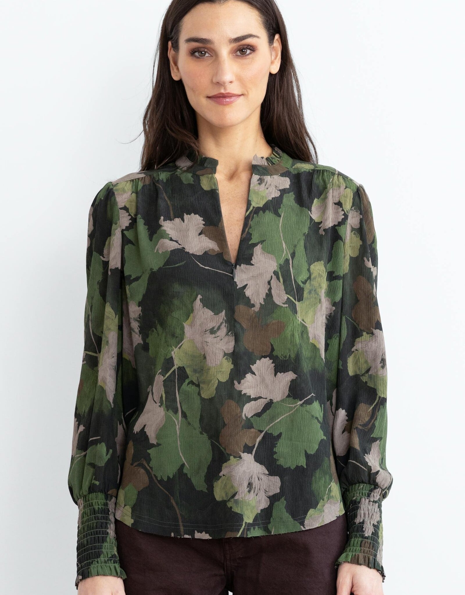 GO by GO SILK Go Soft Spoken Blouse Print