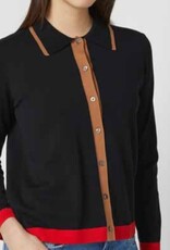 Kokun Tipped Cotton Polo Button Up