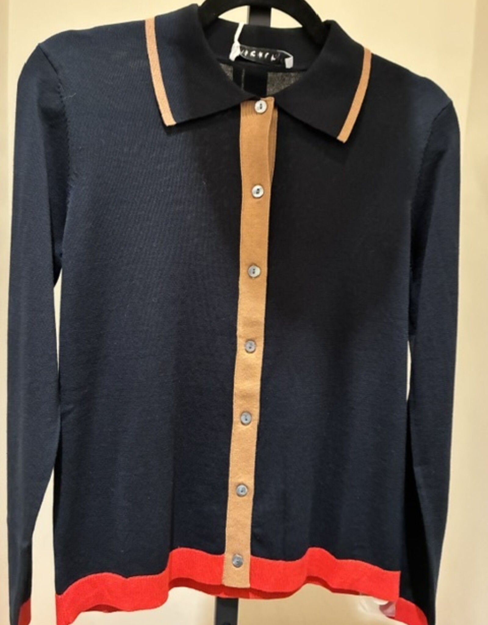 Kokun Tipped Cotton Polo Button Up