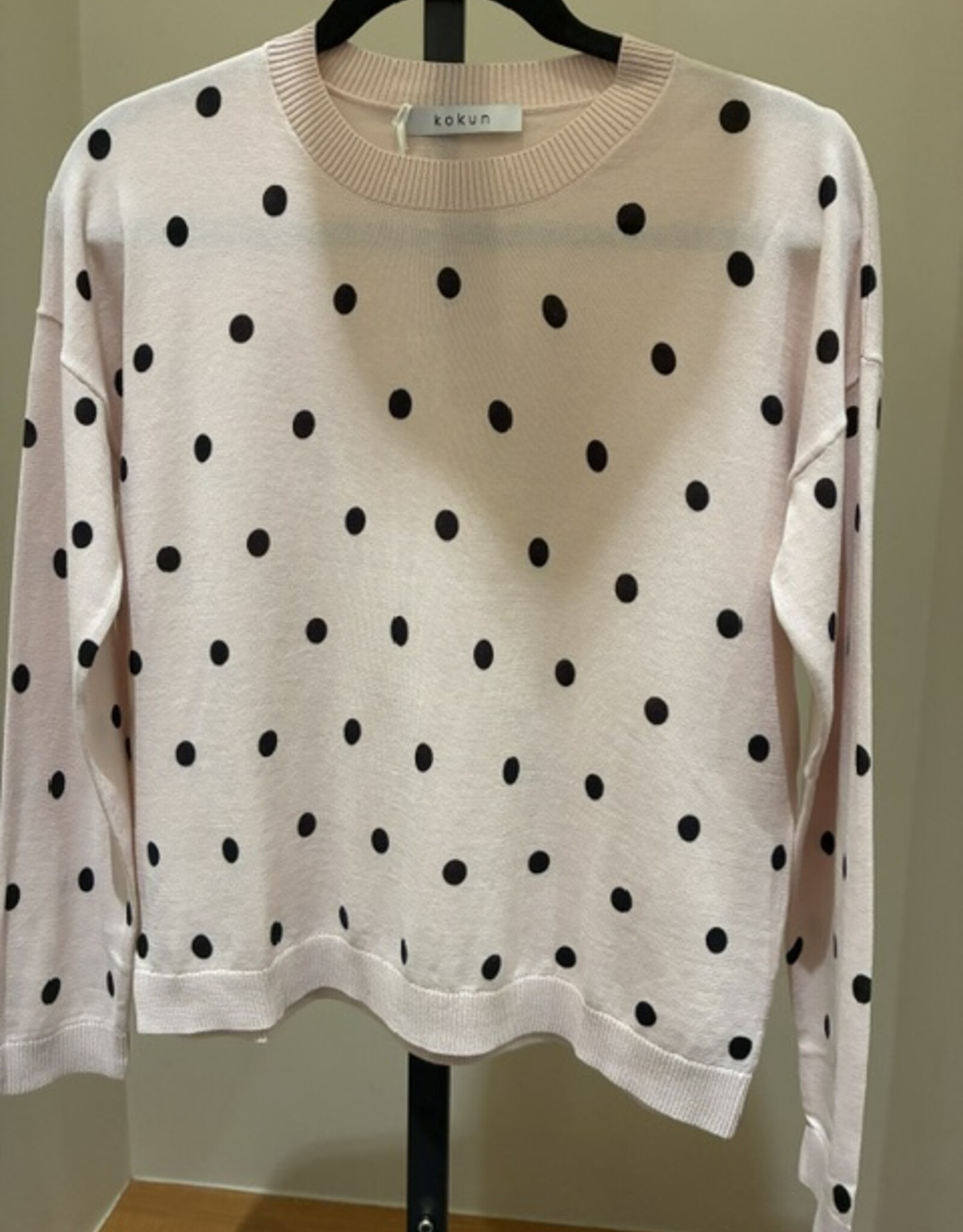 Kokun Polka Dot Cotton Crew