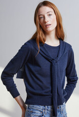 Autumn Cashmere Crew W/Tie Slvs