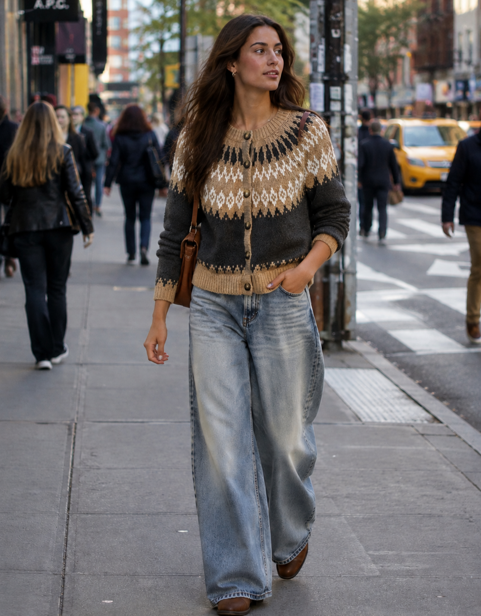 Autumn Cashmere Fair Isle Cardigan