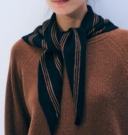 White + Warren Cashmere Striped Neckerchief