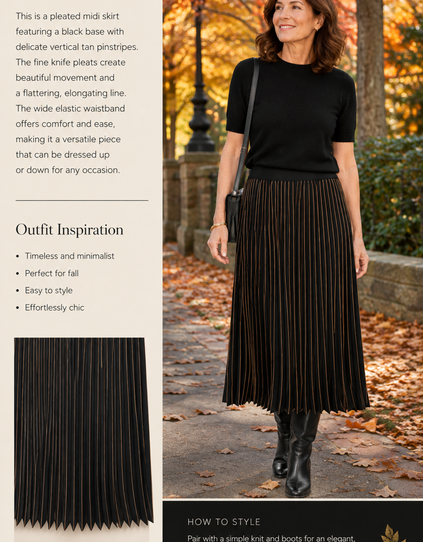 Elliott Lauren Pleated Skirt 22536
