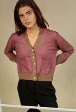 In Bed With You Solid Cardi W/Lurex