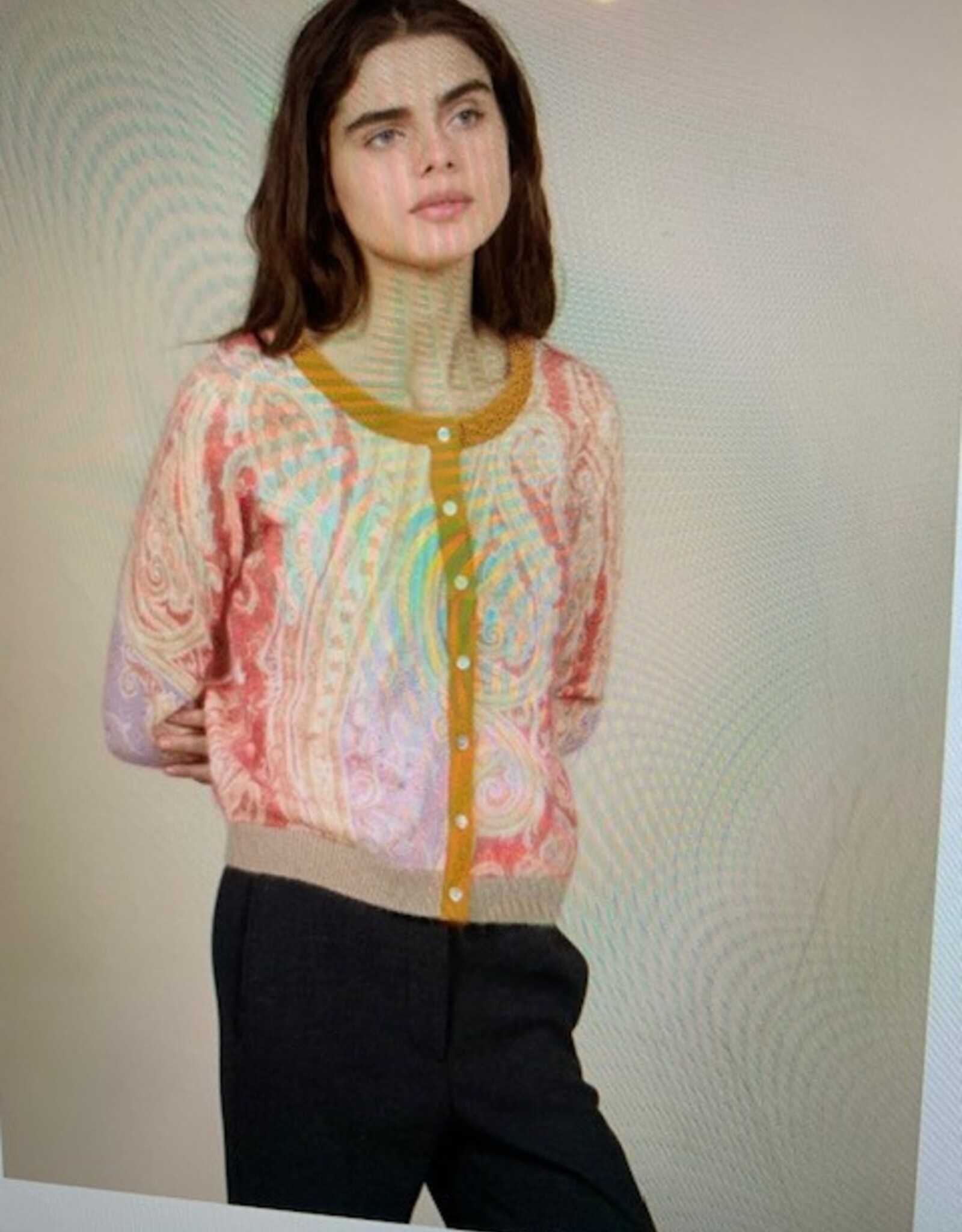 In Bed With You Angora Paisley Cardi