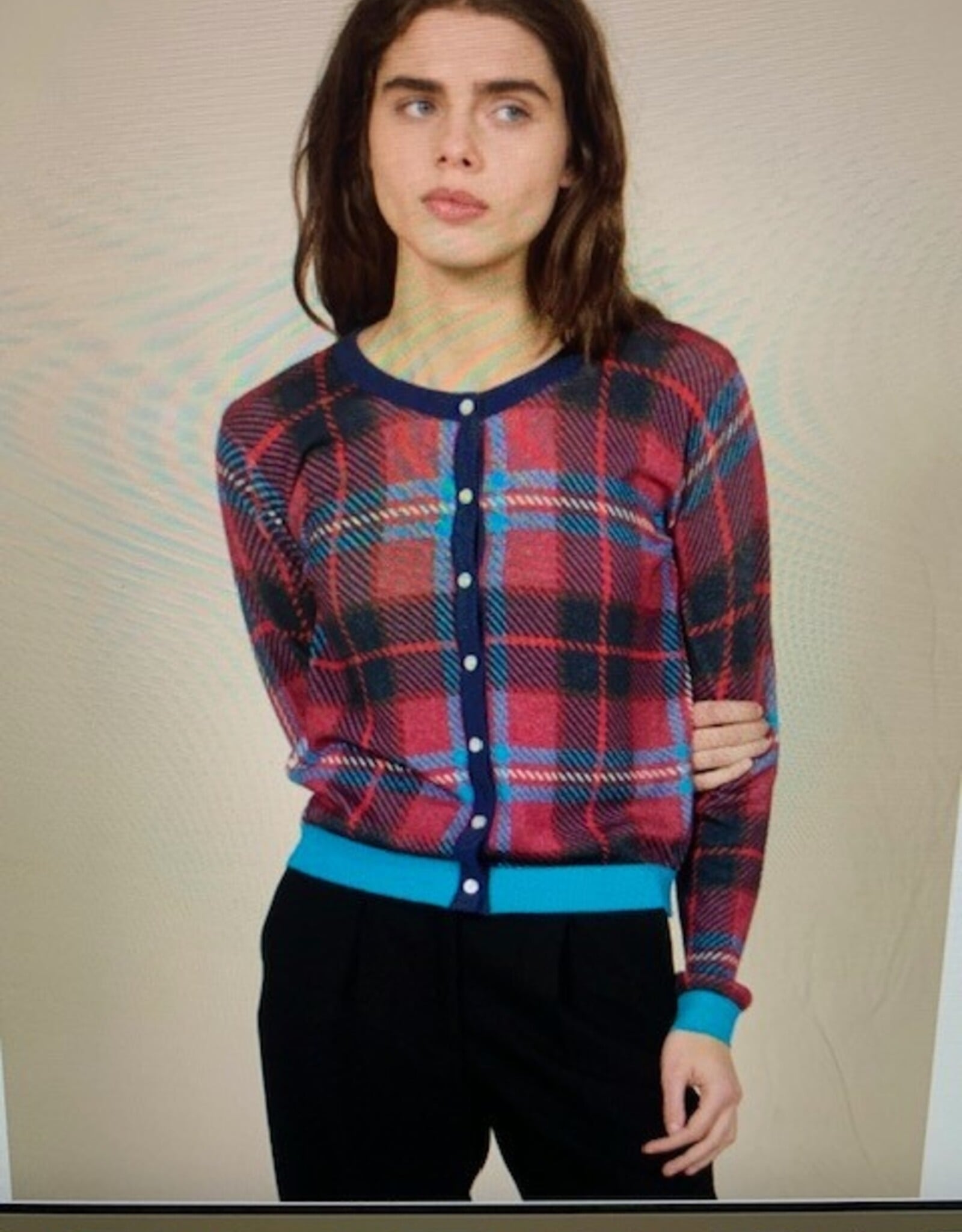 In Bed With You Plaid Cardigan