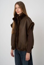 REPEAT CASHMERE Faux Fur Vest