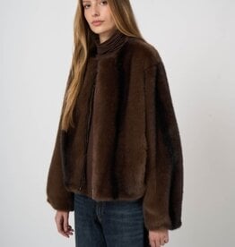 REPEAT CASHMERE Faux Fur Reverse Jacket