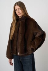 REPEAT CASHMERE Faux Fur Reverse Jacket