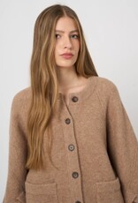REPEAT CASHMERE Cardigan w/Indented Sleeve