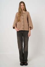REPEAT CASHMERE Cardigan w/Indented Sleeve