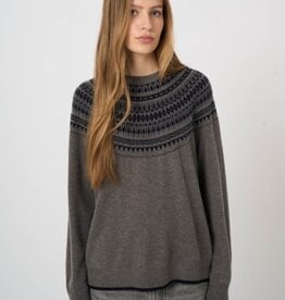 REPEAT CASHMERE Fair Isle Pullover