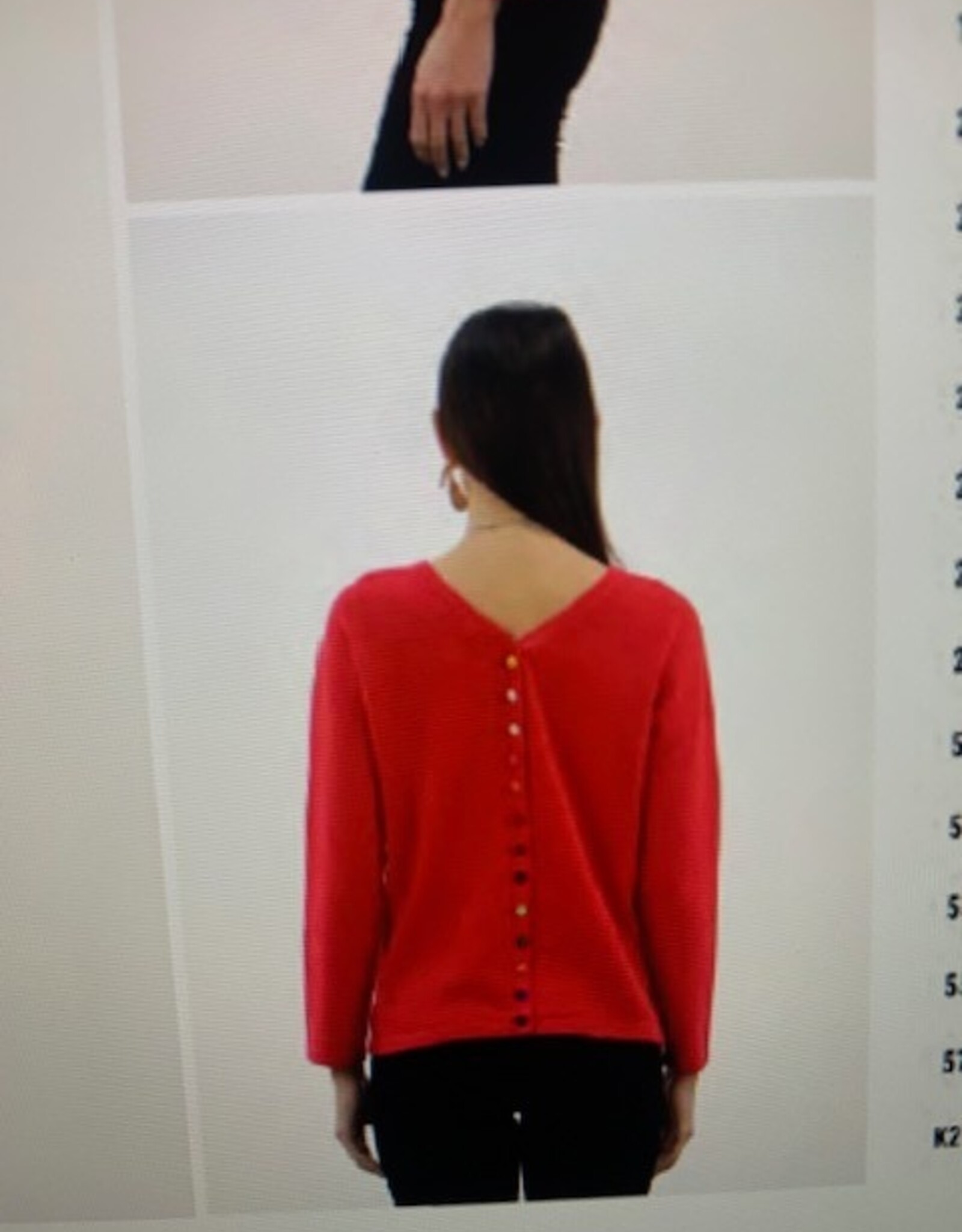 Reversible Sweater w/Buttons  WES221H