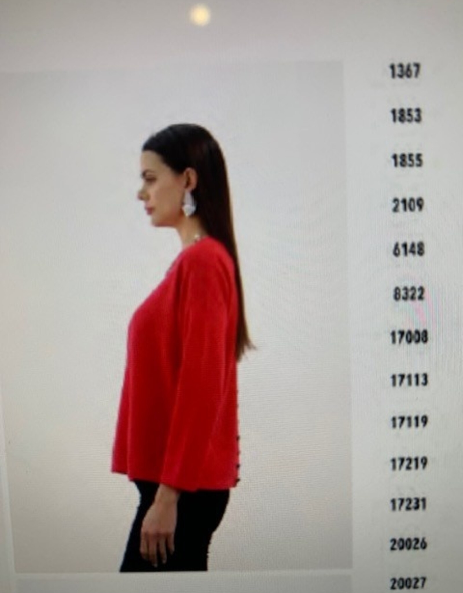 Reversible Sweater w/Buttons  WES221H