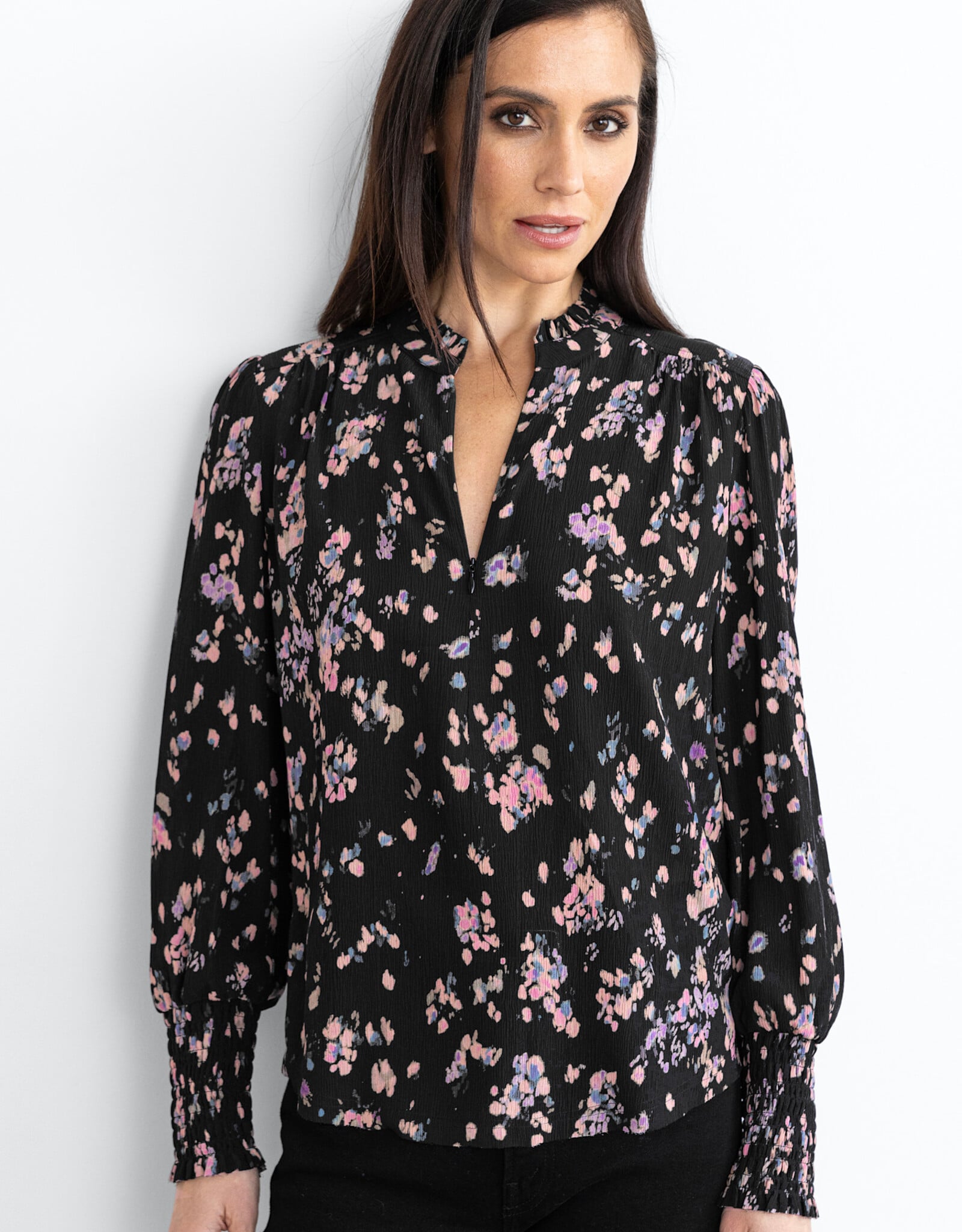 GO by GO SILK Go Soft Spoken Blouse Printed