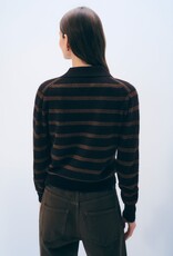 White + Warren Cashmere Striped Cardi 21467A