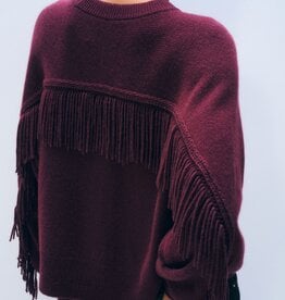 White + Warren Luxe Fringe Crew