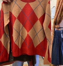Kokun Cashmere Argyle Crew