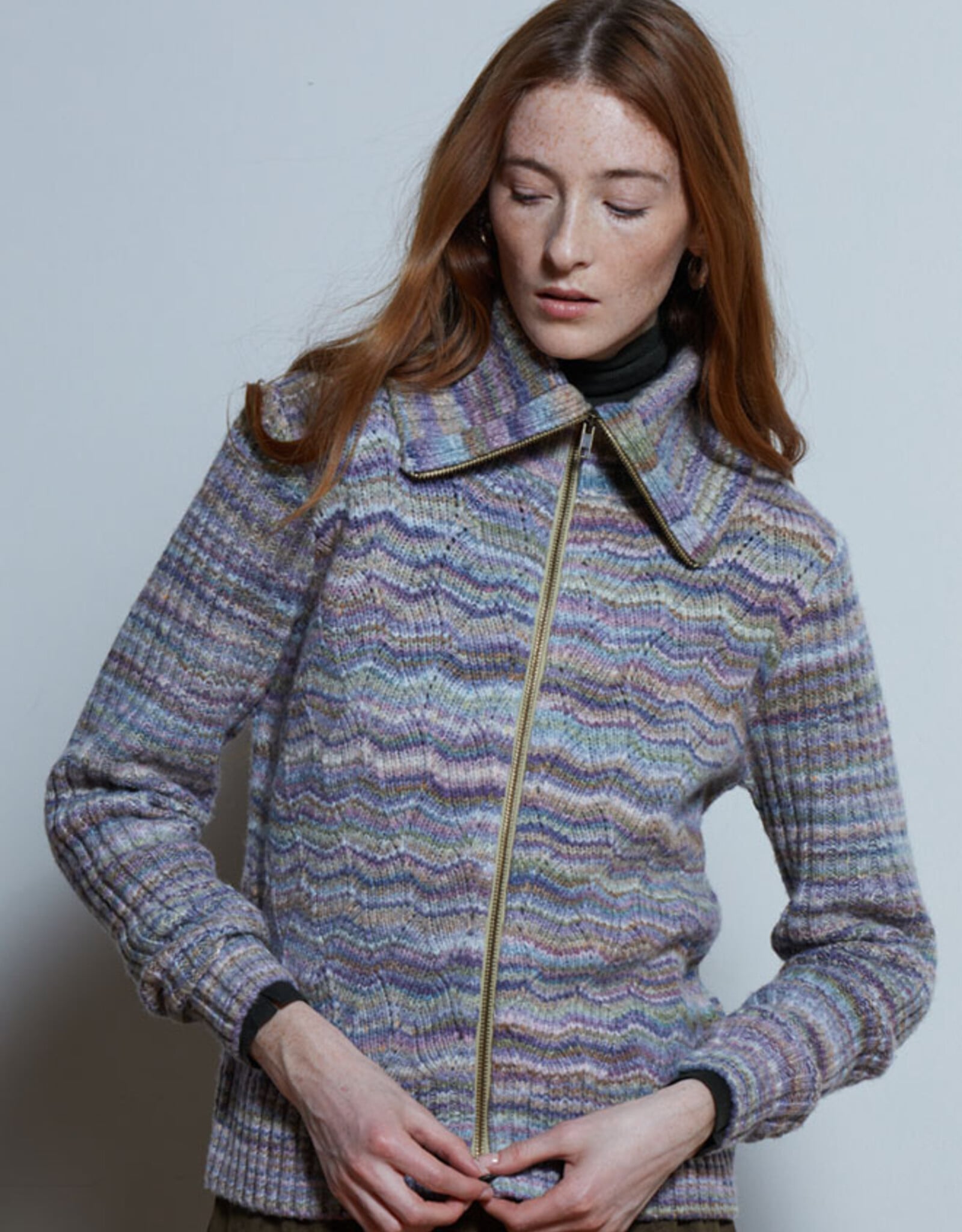Autumn Cashmere Zip Front  Cardigan