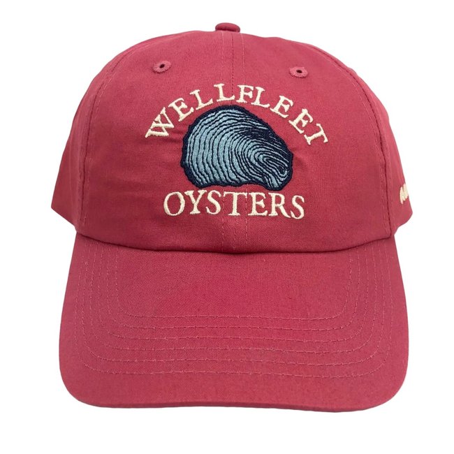 Wellfleet Oysters Baseball Cap -  Nantucket Red