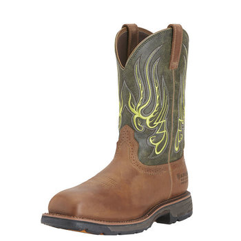 Ariat Ariat 10015400 MNS WORKHOG MESTENO RUST/MOSS GRN CT WP