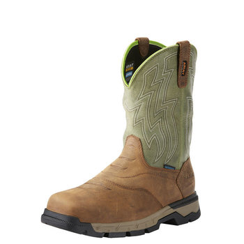 Ariat Ariat 10021486 MNS REBAR FLEX WESTERN H2O CT RYEBRN/GRN