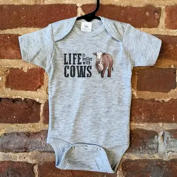 Life is Better with Cows Onesie