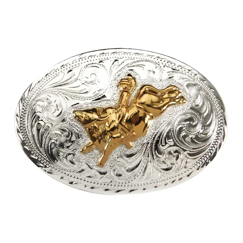 And West And West 905 Kids Oval Bull Rider Buckle