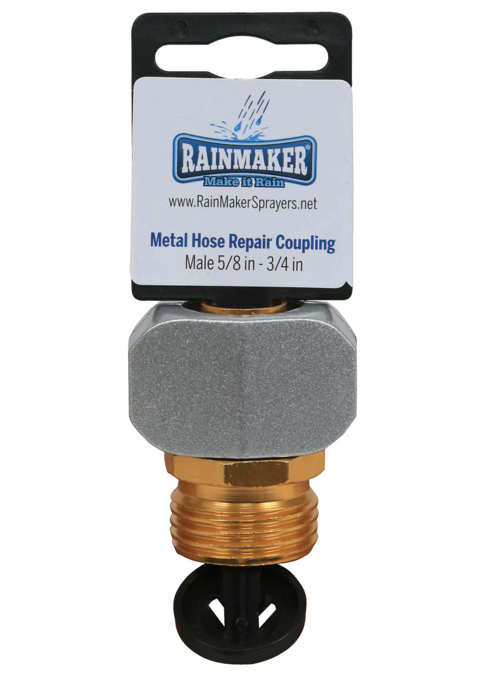 Rainmaker Rainmaker Metal Hose Repair Coupling Male 5/8 in - 3/4 in