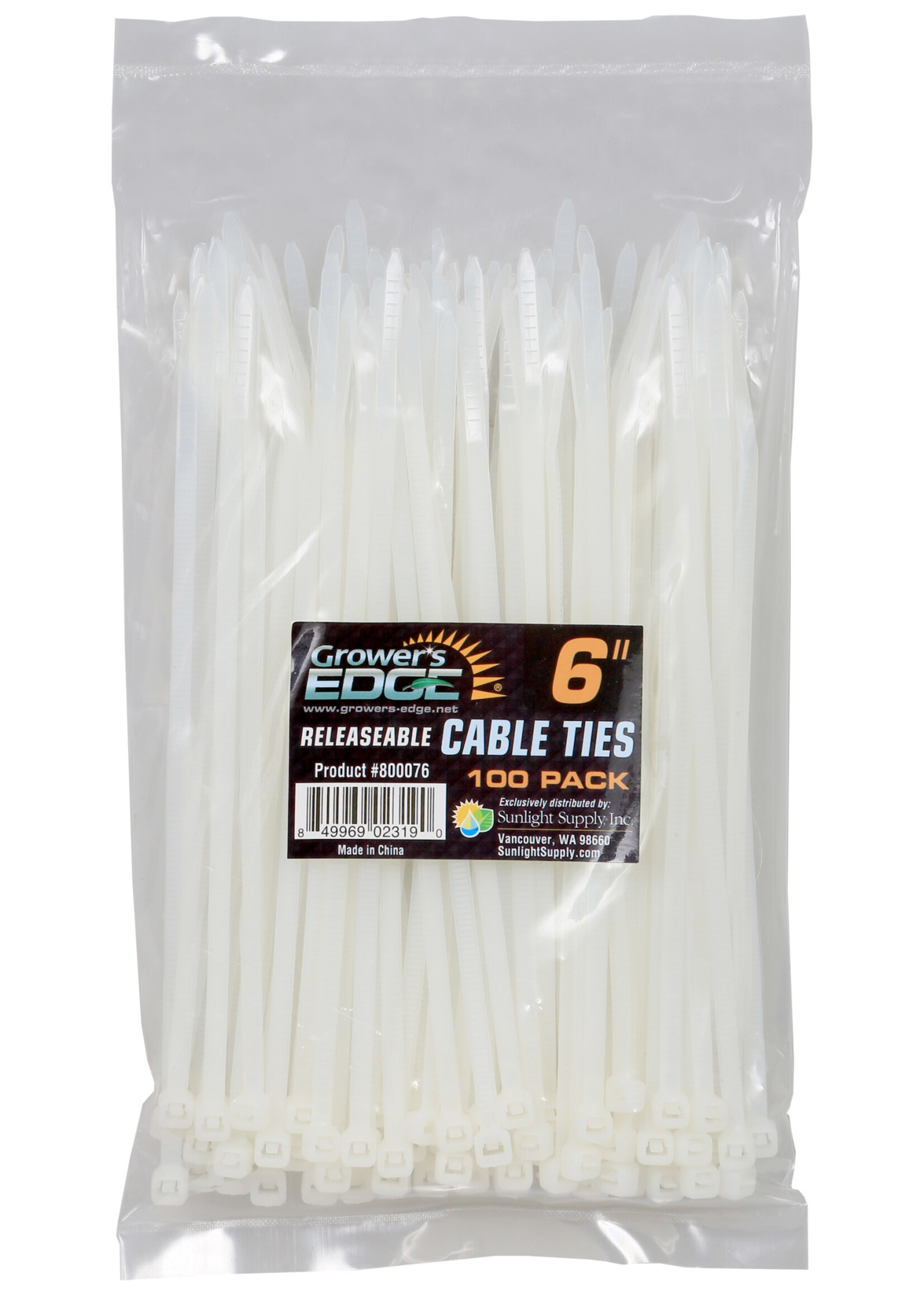 Growers Edge Grower's Edge 6 in Releasable/Reusable Cable Tie 100/Pack