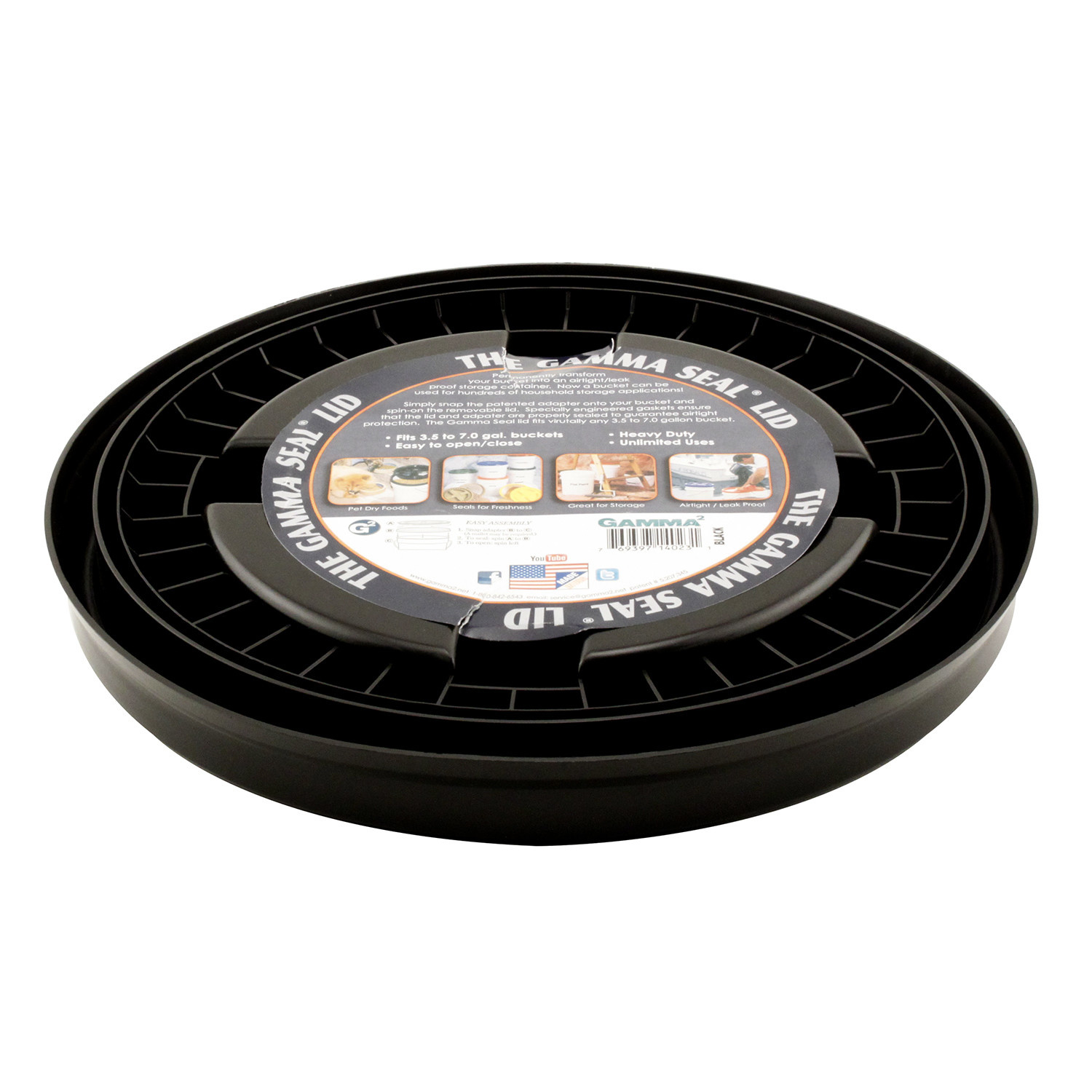 Gamma Seal Lid for 3.5 and 5 Gallon Buckets Mr. Green Grow Supply