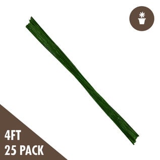 None 4' Green Bamboo Stakes (25-pack)