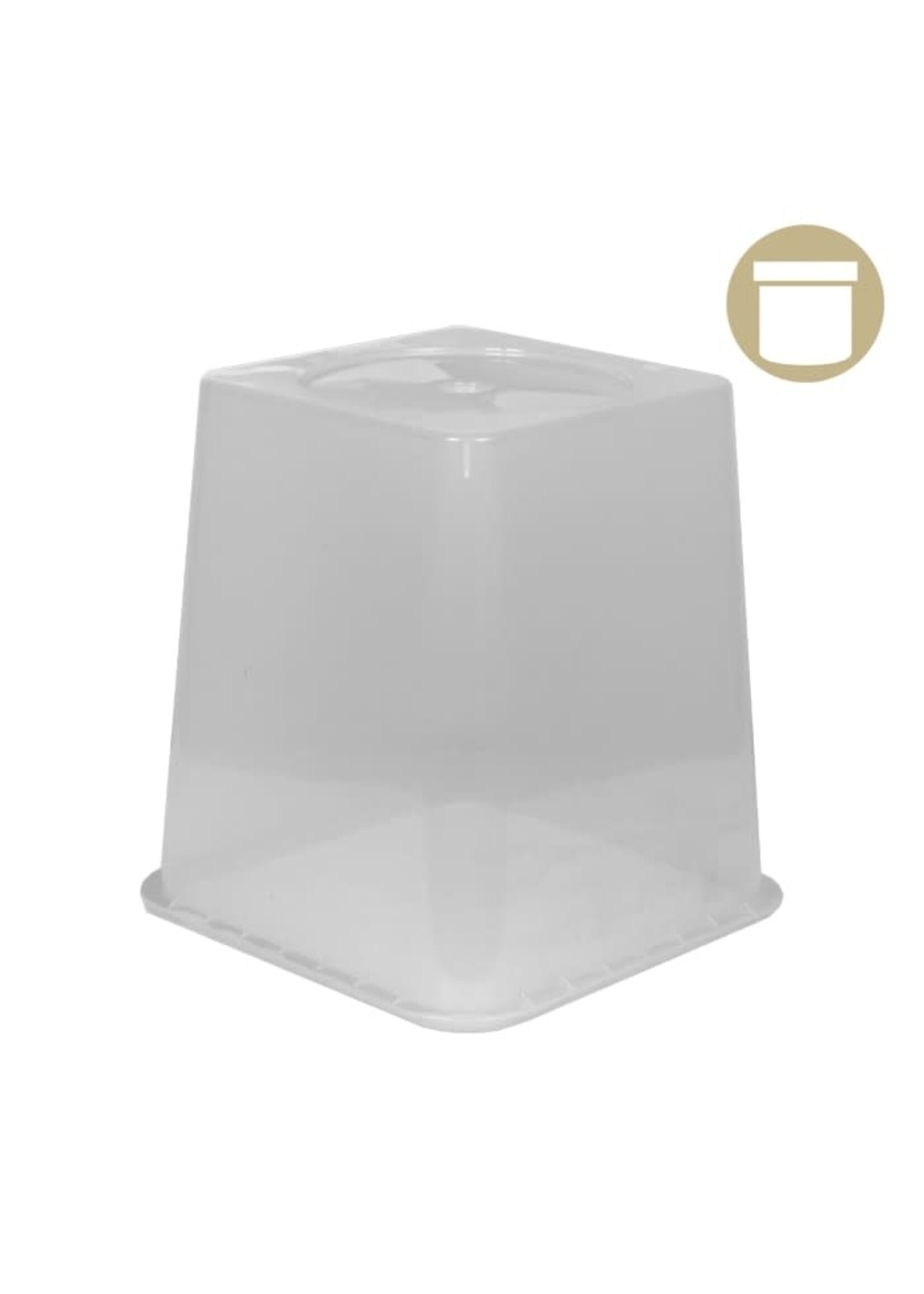 None Square Clear Dome w/ Vent