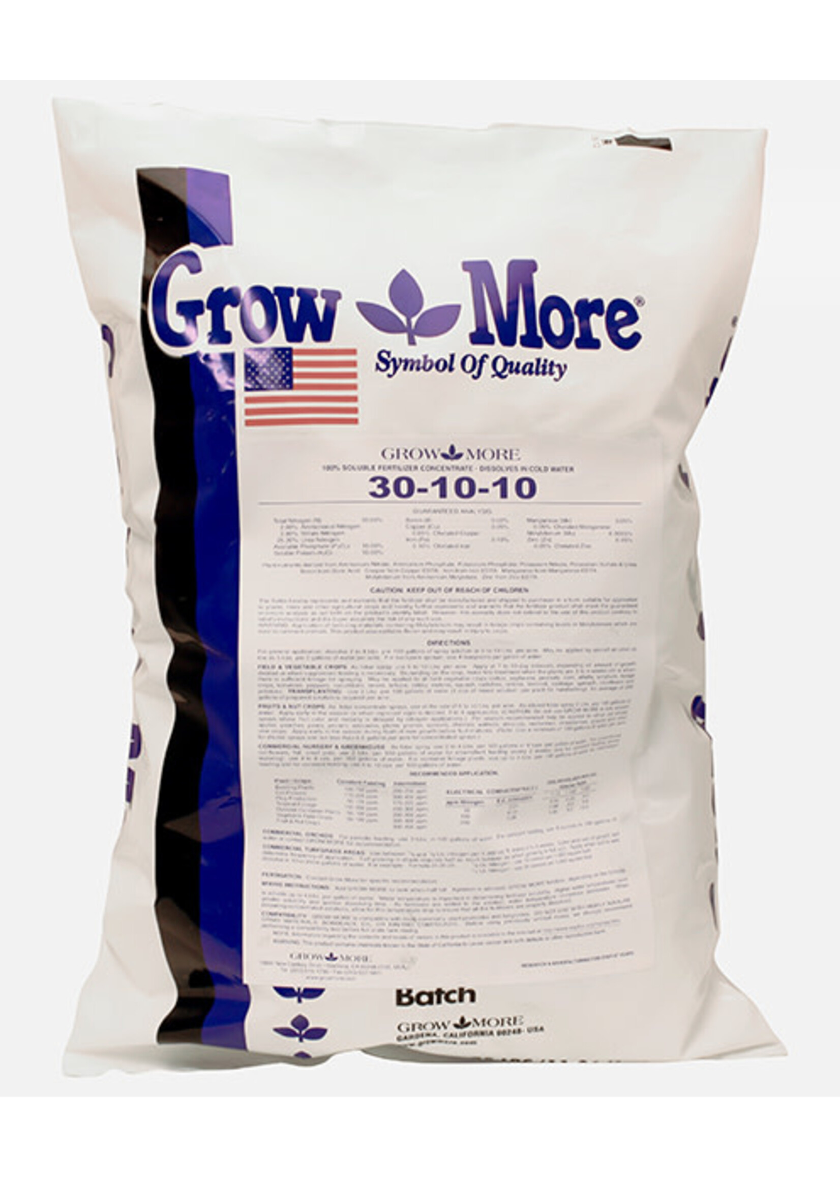 Grow More Grow More Water Soluble 30-10-10, 25 lbs