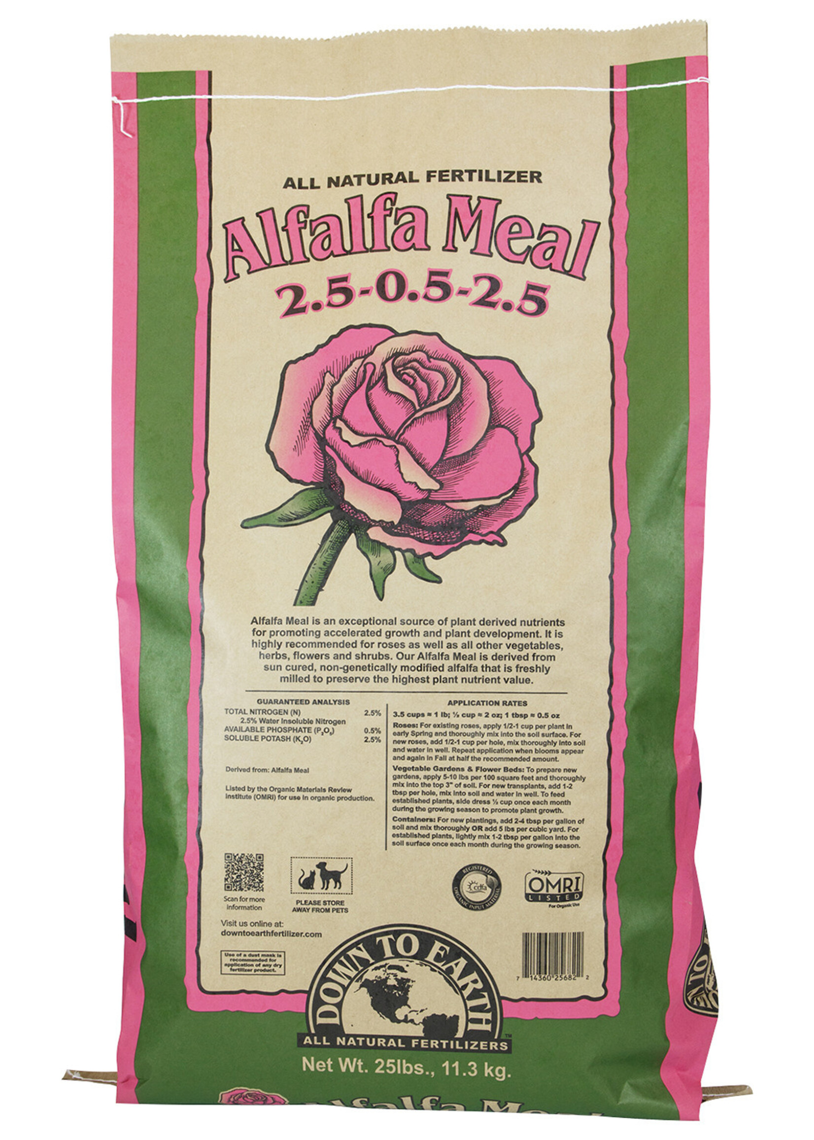 Down To Earth Down To Earth Alfalfa Meal - 25 lb