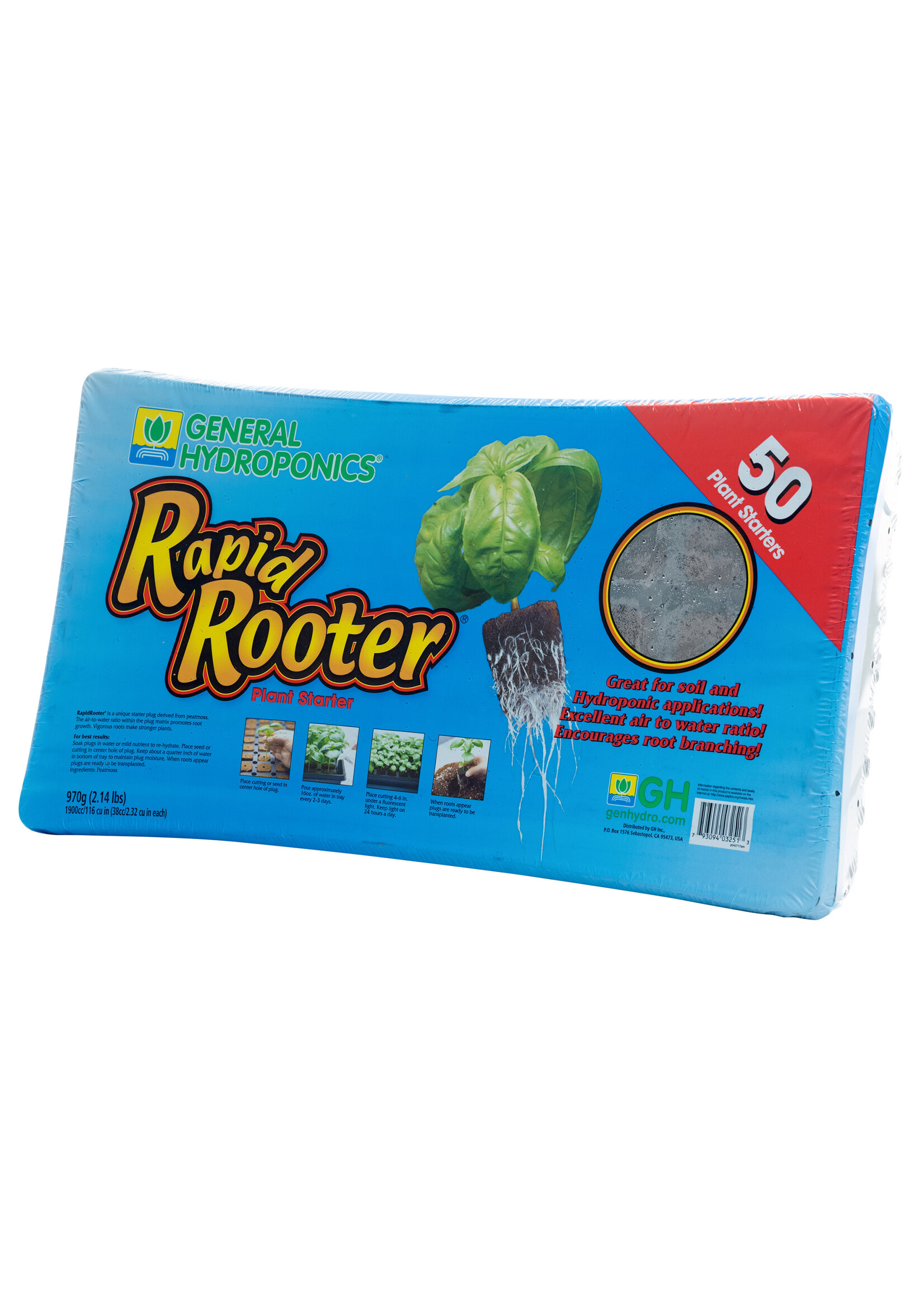 General Hydroponics GH Rapid Rooter 50 Cell Plug Tray (12/Cs)