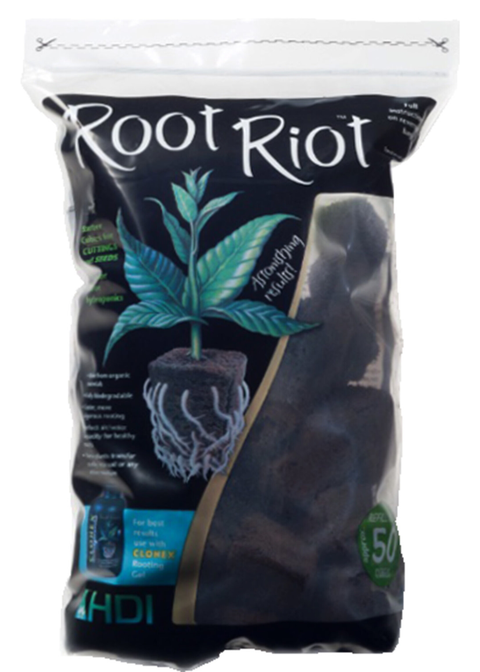 Hydro Dynamics Root Riot Replacement Cubes - 50 Cubes (20/Cs)